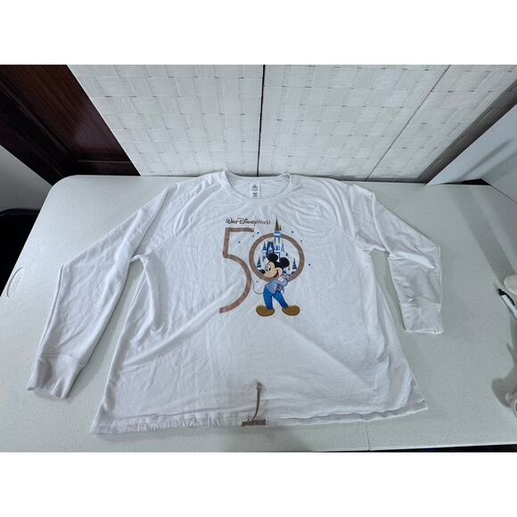 "Disney" Walt Disney World 50Th Anniversary SZ 2X Mickey Mouse Whimsical Top - Picture 4 of 12